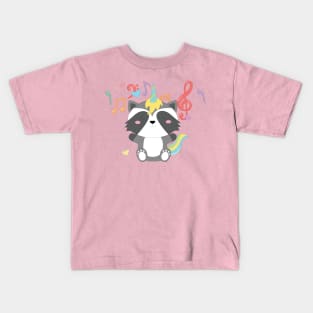 a cat is singing Kids T-Shirt